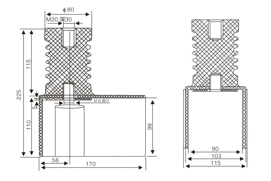 10кВ объединенный изолятор 630А~1250А（3）