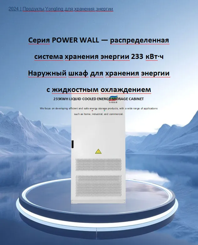 233 кВт·ч Шкаф накопления энергии с жидкостным охлаждением (1)