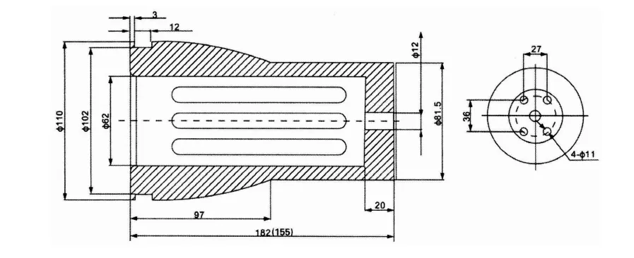 2500А Контактный рычаг Материал латунь T2(3)