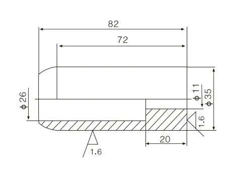 630А Неподвижный контакт Материал латунь T2(3)