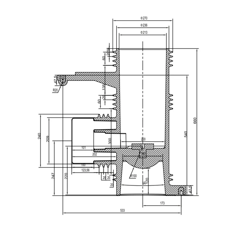 CH3-40.5кВ 660 (улучшенная версия) Контактная камера (двухходовая) (2)