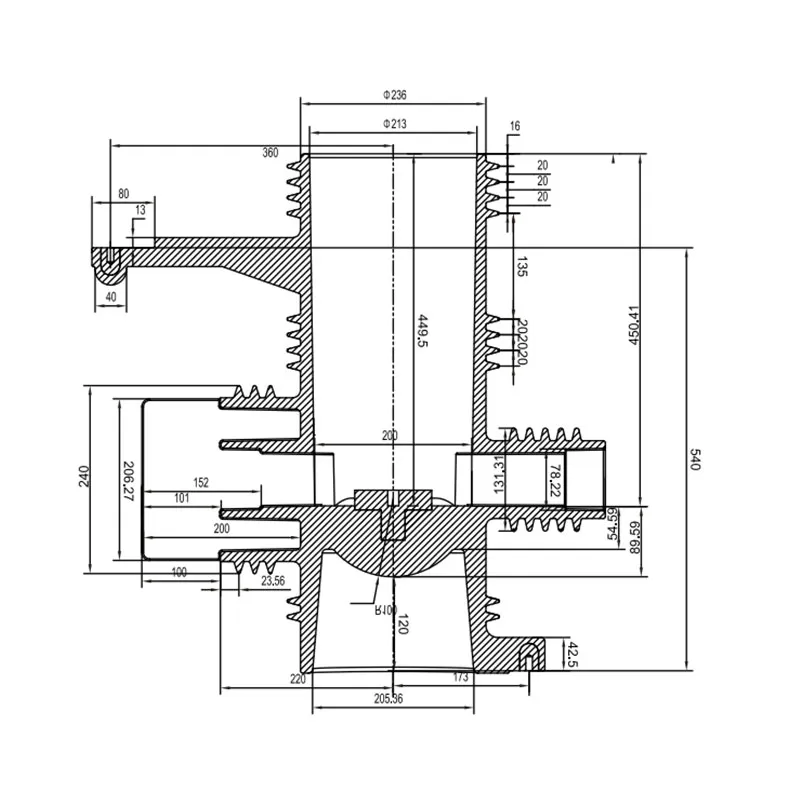 CH3-40.5кВ 660 (улучшенная версия) Контактная камера (трехходовая) (2)