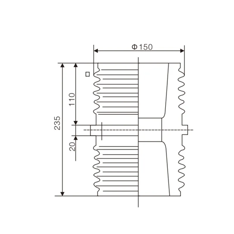 TG1-10Q 210 (125×125) Изоляционная втулка (2)