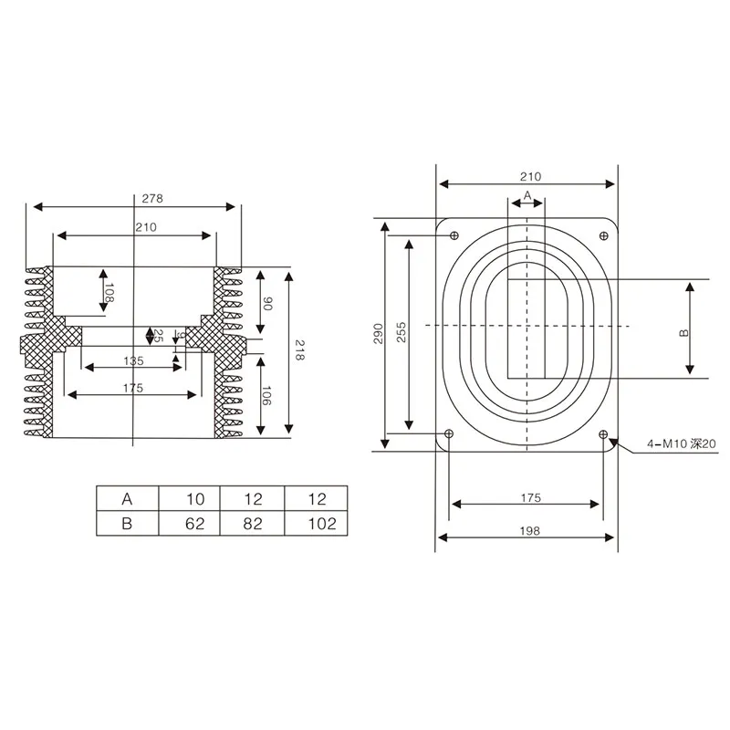 TG3-24Q 175×255×218 Изоляционная втулка (2)
