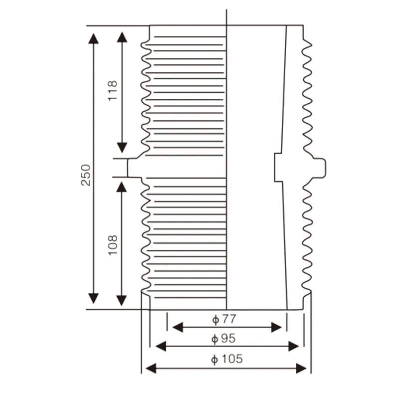 TG4-10Q 128 (100×100) Изоляционная втулка (2)