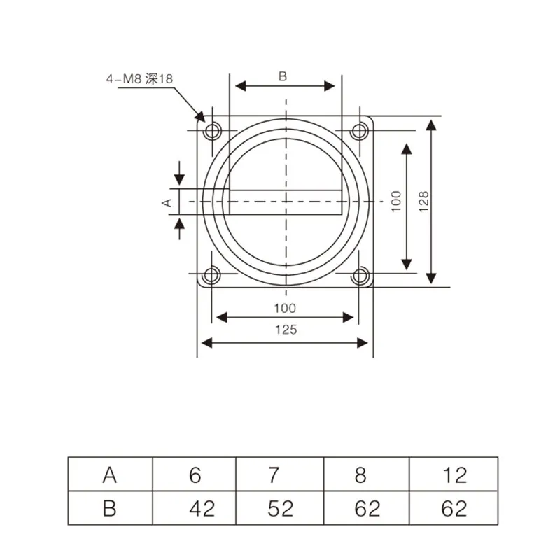 TG4-10Q 128 (100×100) Изоляционная втулка (3)
